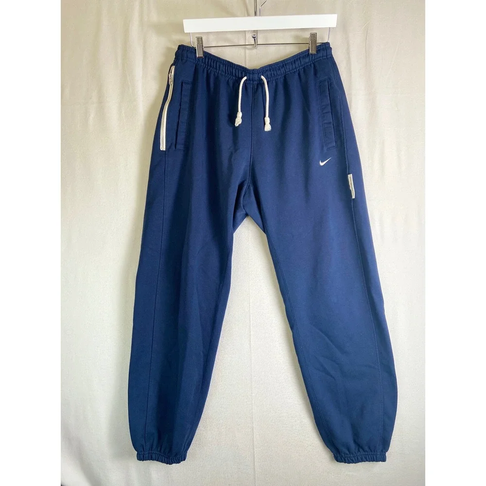 Nike Standard Issue Dri-FIT Mens Navy Blue Basketball Sweatpants Size L Joggers
